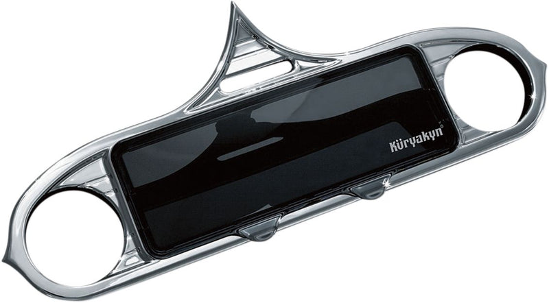 Kuryakyn Stereo Accent - Each - Black / Chrome for Harley-Davidson Touring & Trike 1996-2013