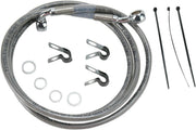 Drag Specialties Front Brake Line Stainless Steel Extended 10" - Part #17412653 - Hogparts UK