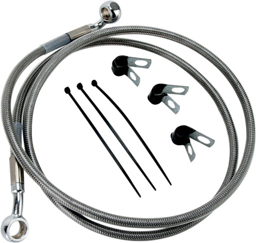 Drag Specialties Front Brake Line Stainless Steel Extended 2" - Part #17412649 - Hogparts UK