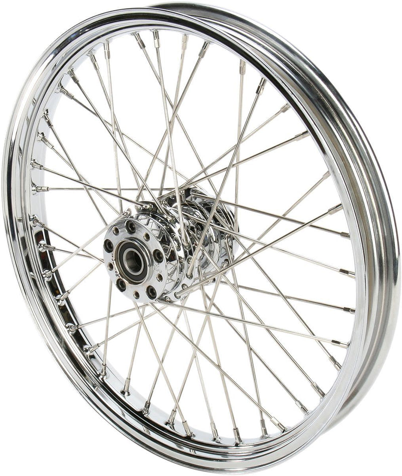 Drag Specialties Front Wheel 21X2.15 Single-Disc 40-Spoke Chrome - Part #02030390 - Hogparts UK
