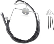 Drag Specialties Front Brake Line Black Vinyl Coated Stainless Steel Extended 2" - Part #17412521 - Hogparts UK