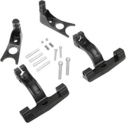 Drag Specialties Passenger Floorboard Mount Kit Black Softail 00-07 - Part #16210513 - Hogparts UK