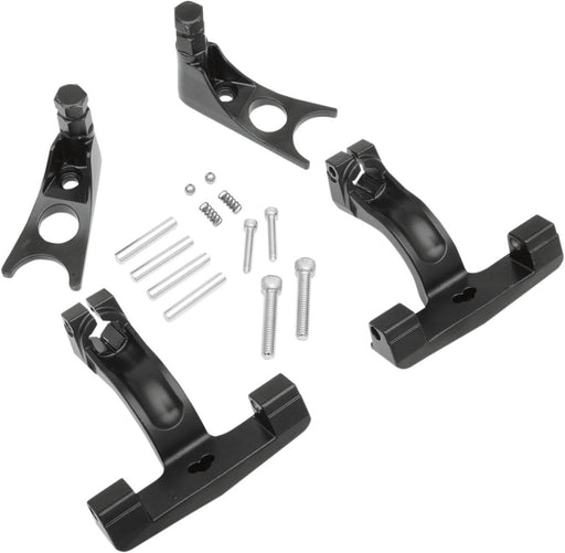 Drag Specialties Passenger Floorboard Mount Kit Black Softail 00-07 - Part #16210513 - Hogparts UK