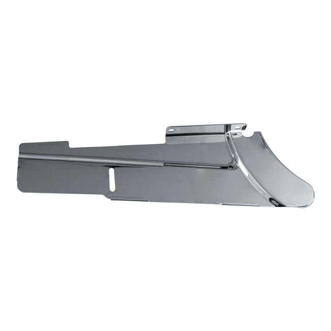 MCS Lower Rear Belt Guard. Chrome – 1991–1999 Dyna with 65/70t Pulley