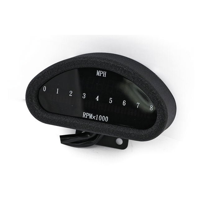 MCS Electronic CNC Aluminium Speedometer (Mph) Black – Universal