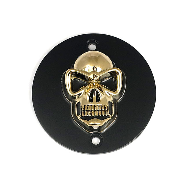 MCS Skull Point Cover. Black/Gold – 1986–2003 XL Sportster