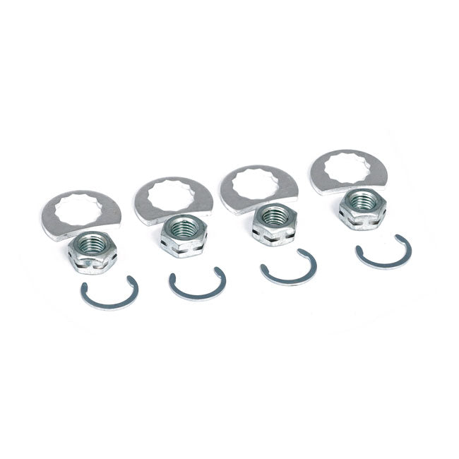 MCS Stage 8 Exhaust Nut Mount Kit. Chrome – Exhaust to Head: 1984–2026 Big Twin…