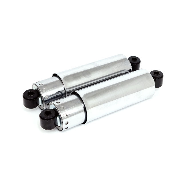 MCS Shock Absorbers 11", Full Cover. Chrome – 1973–1986 4-Speed FL; FX; Fxwg (=1"…