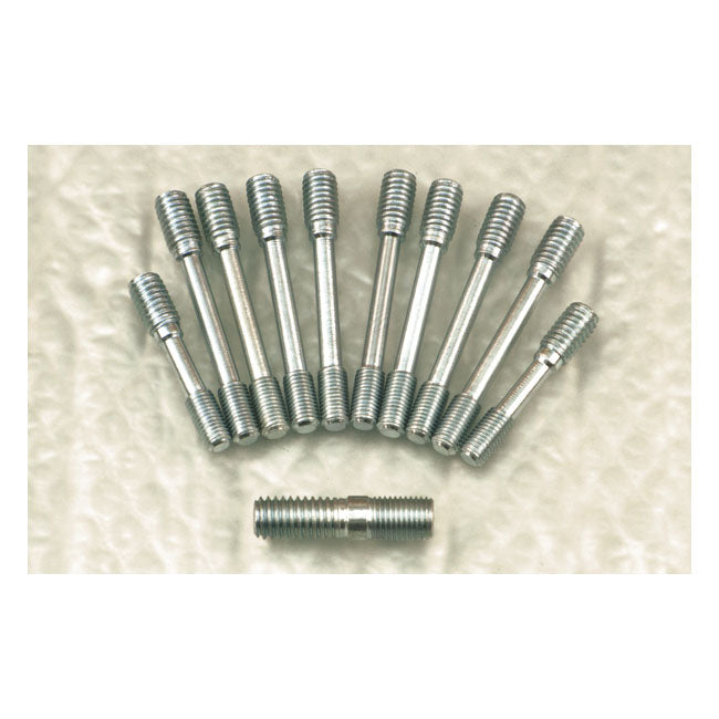 MCS Rocker Box Stud Kit for 1 Cylinder Head. Zinc – 1966–1984 Shovelhead