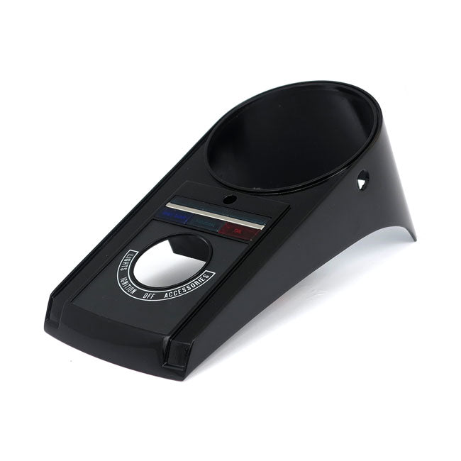 MCS Die-Cast Aluminium Dash Cover, 91-95 Style. Gloss Black – 1991–1995 Softail with Self-Cancelling…
