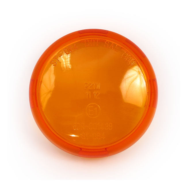 MCS Turn Signal Lens Bullet Amber – 2000–2025 H-D with Bullet Turn Signals…