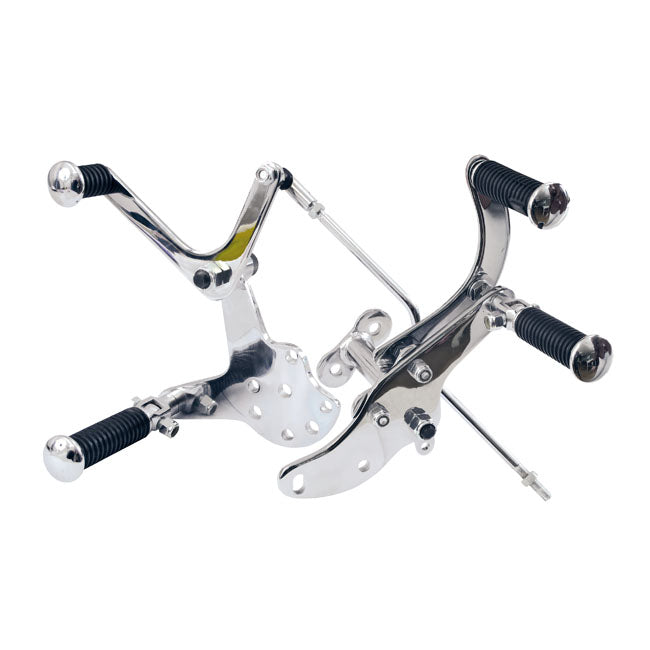 MCS Boone Forward Control Assembly. Chrome – 74-E85 4-Speed FX Models