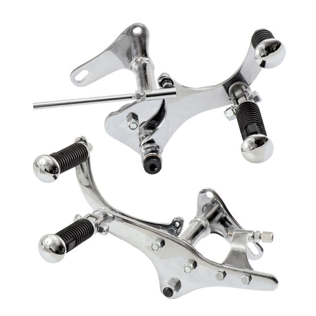 MCS 54-74 XL Sportster Forward Control Kit. Chrome – 1954–1974 XL Sportster