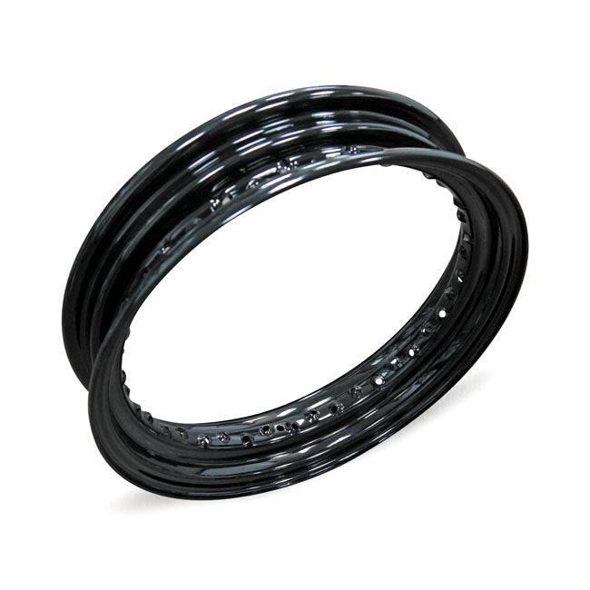 MCS Black Dropcenter Rim, 3.00 x 16