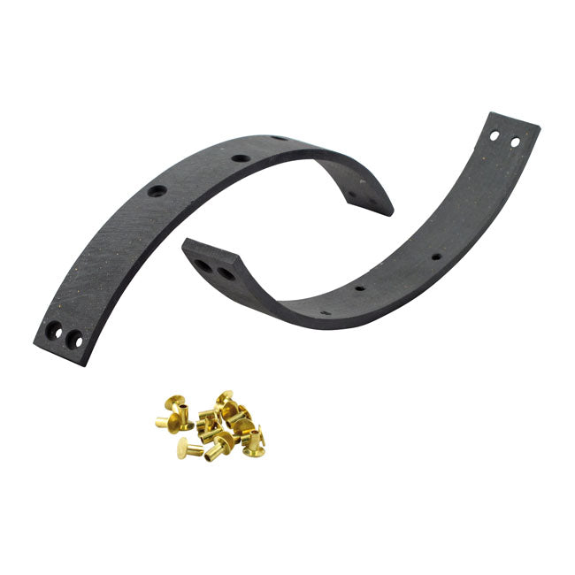 MCS Brake Drum Linings, Rear – 1958–1962 FL; 1958–1973 Sidecar