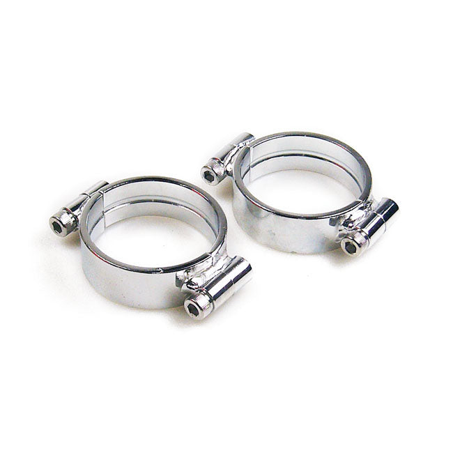 MCS Intake Clamps Heavy Duty, Chrome – 1957–1978 XL Sportster; 55-E78 FL; FX