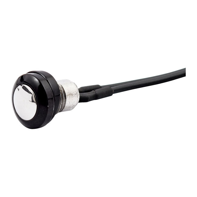 MCS Smooth Push Button Switch. Two-Tone Black/Polished – Universal