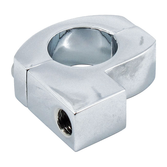 MCS Metric Mirror Clamp M10 x 1.25 Thread. Chrome – 1" Handlebars