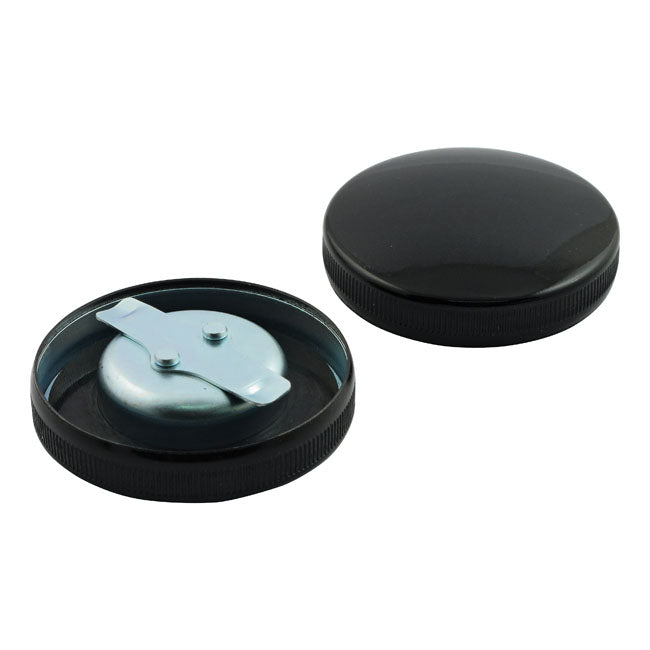 MCS Early Bayonet Style Gas Cap Set. Black – 1936–1982 H-D