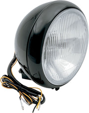 Drag Specialties Headlight 7" Smooth Black Hd FLST - Part #20010556 - Hogparts UK