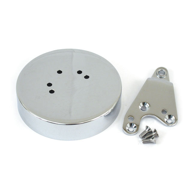 MCS Dust Shield & Shift Lever Kit. Chrome – 52-E79 FL; 1971–1973 FX