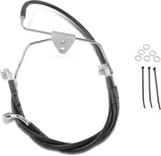 Drag Specialties Front Brake Line Black Vinyl Coated Stainless Steel - Part #17412514 - Hogparts UK