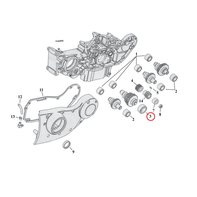MCS Camshaft Bushing, Outer. Std – 1991–2022 XL Sportster : #2 Cam