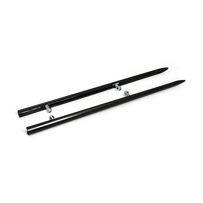 MCS Front Fender Tip Spears, Black – 1986–2017 FLSTC; FLSTN; 2018–2025 Flhc…