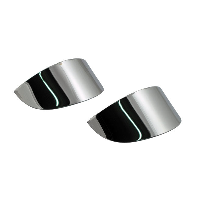 MCS Smooth Turn Signal Visor Set. Chrome – 1966–1985 FL Models