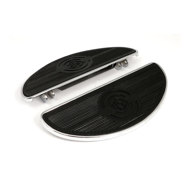 MCS Oval Early Style Floorboards. Solid. Chrome – 1986–2017 FL Softail; 2012–2016 Dyna Fld…