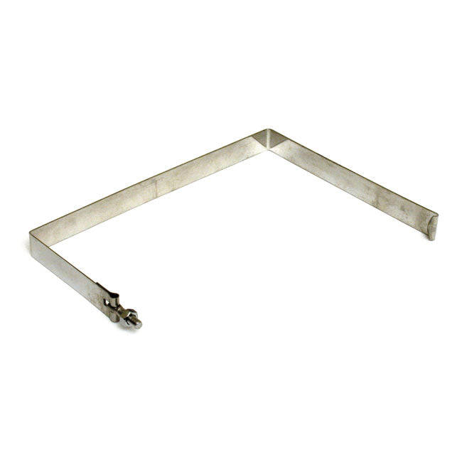 MCS Battery Hold Down Strap. Chromed Stainless – 1970–1984 FL; FLH