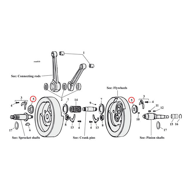 MCS Nut, Crankpin – 54-E81 Big Twin