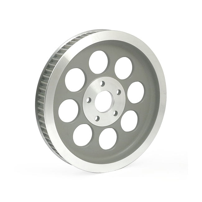 MCS Reproduction OEM Style Wheel Pulley 70t, 1-1/2" Belt. Silver – 1984–1999 Evo Big Twin; 1999 Twin Cam