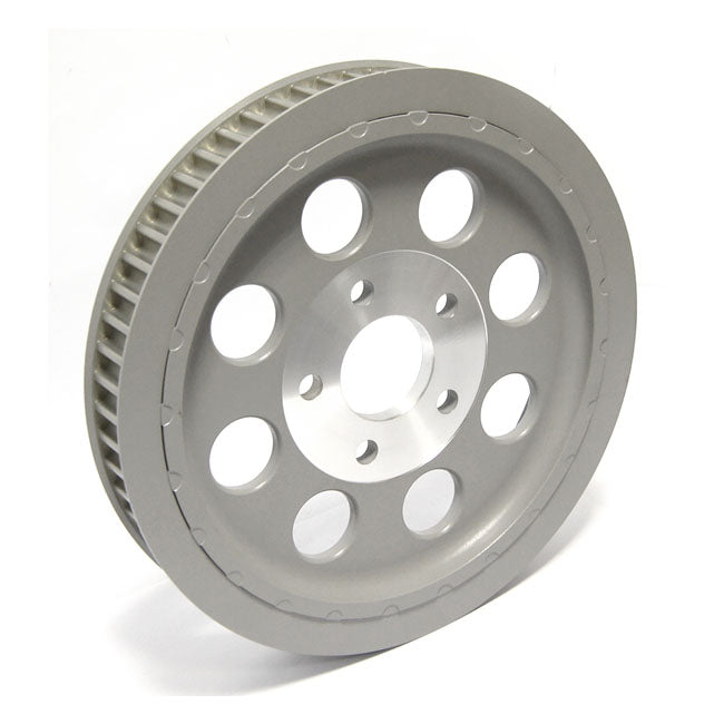 MCS Reproduction OEM Style Wheel Pulley 61t, 1-1/2" Belt. Silver – 1984–1999 Evo Big Twin; 1999 Twin Cam