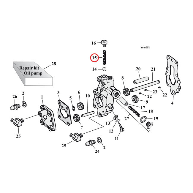 MCS Spring, Check Valve – 1956–1965 Big Twin; 1937–1973 45" Sv (1…