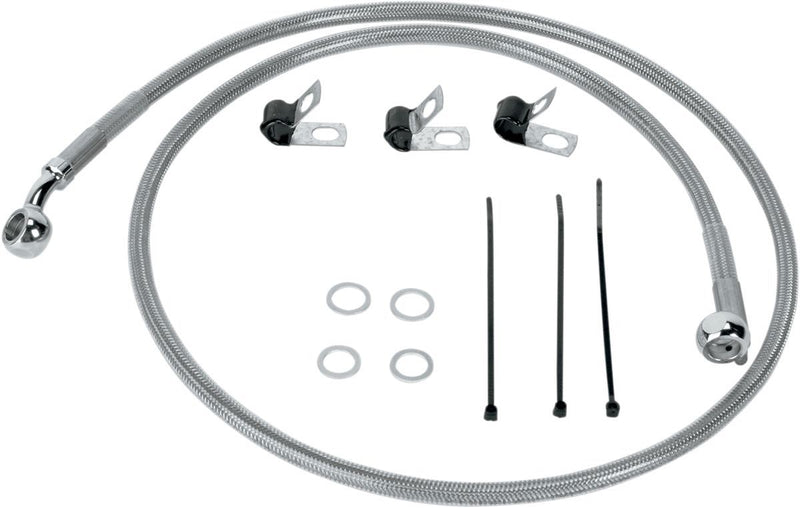 Drag Specialties Front Brake Line Stainless Steel - Part #17410872 - Hogparts UK