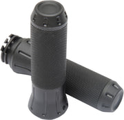 Drag Specialties Cobra Hand Grips Stealth Tone Black - Part #06301614 - Hogparts UK