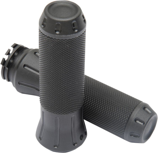 Drag Specialties Cobra Hand Grips Stealth Tone Black - Part #06301614 - Hogparts UK