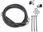 Drag Specialties Front Brake Line Black Vinyl Coated Stainless Steel Extended 6" - Part #17412553 - Hogparts UK