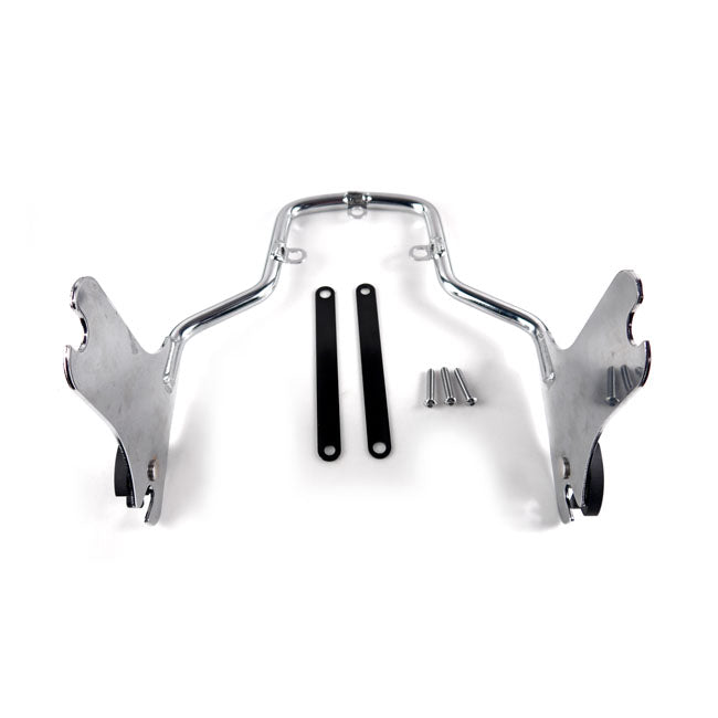 MCS Detachable Sissy Bar Side Plates. Chrome – 2009–2025 FLT/Touring