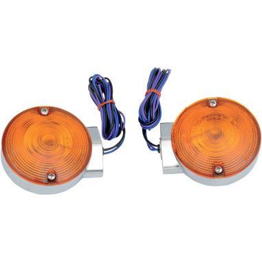 Drag Specialties Lights Turn Signal Front Chrome - Part #20201181 - Hogparts UK