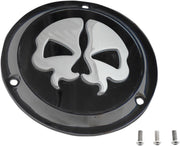 Drag Specialties Cover Derby Split Skull 3-Hole Black - Part #11070549 - Hogparts UK