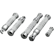 Accutronix  Foot Pegs Knurled Grooved Folding Chrome - Part #123605 - Hogparts UK