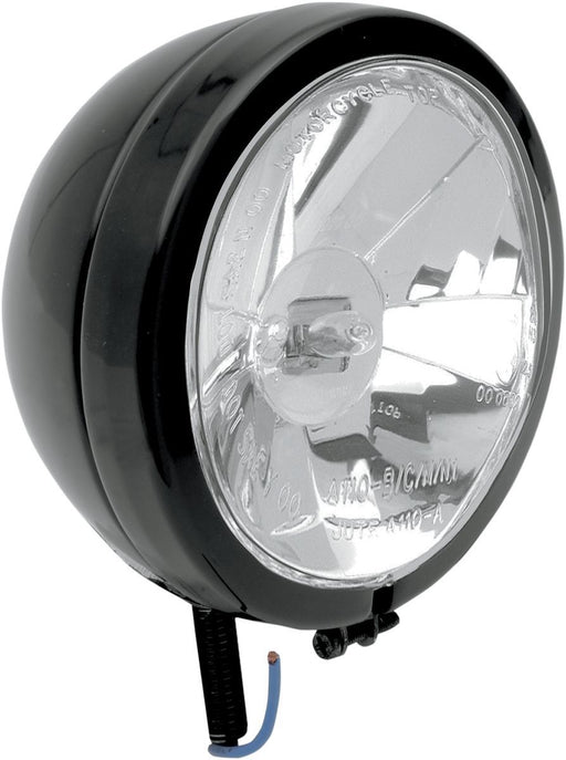 Drag Specialties Spotlight Diamond-Style 4.5" Stud-Mount Clear Lens Black - Part #20010558 - Hogparts UK