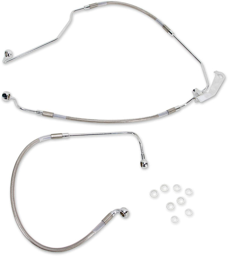 Drag Specialties Rear Brake Line Stainless Steel - Part #17412941 - Hogparts UK