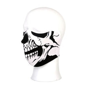 HALF FACE WHITE SKULL FACE MASK - <br><br>Part #545664 - Hogparts UK