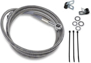 Drag Specialties Front Brake Line Stainless Steel Extended 8" - Part #17412660 - Hogparts UK