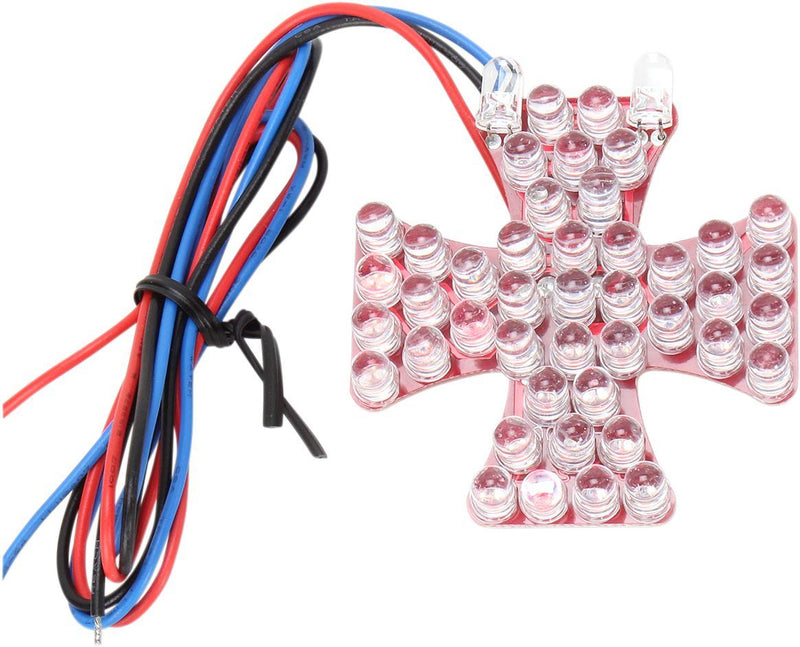 Drag Specialties Taillight Maltese Cross Led-Board Red - Part #20600090 - Hogparts UK
