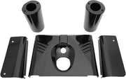 Drag Specialties Fork Tins/Slider Ribbed Covers Gloss Black - Part #04110144 - Hogparts UK