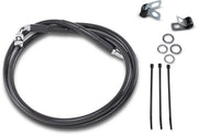Drag Specialties Front Brake Line Black Vinyl Coated Stainless Steel - Part #17412550 - Hogparts UK